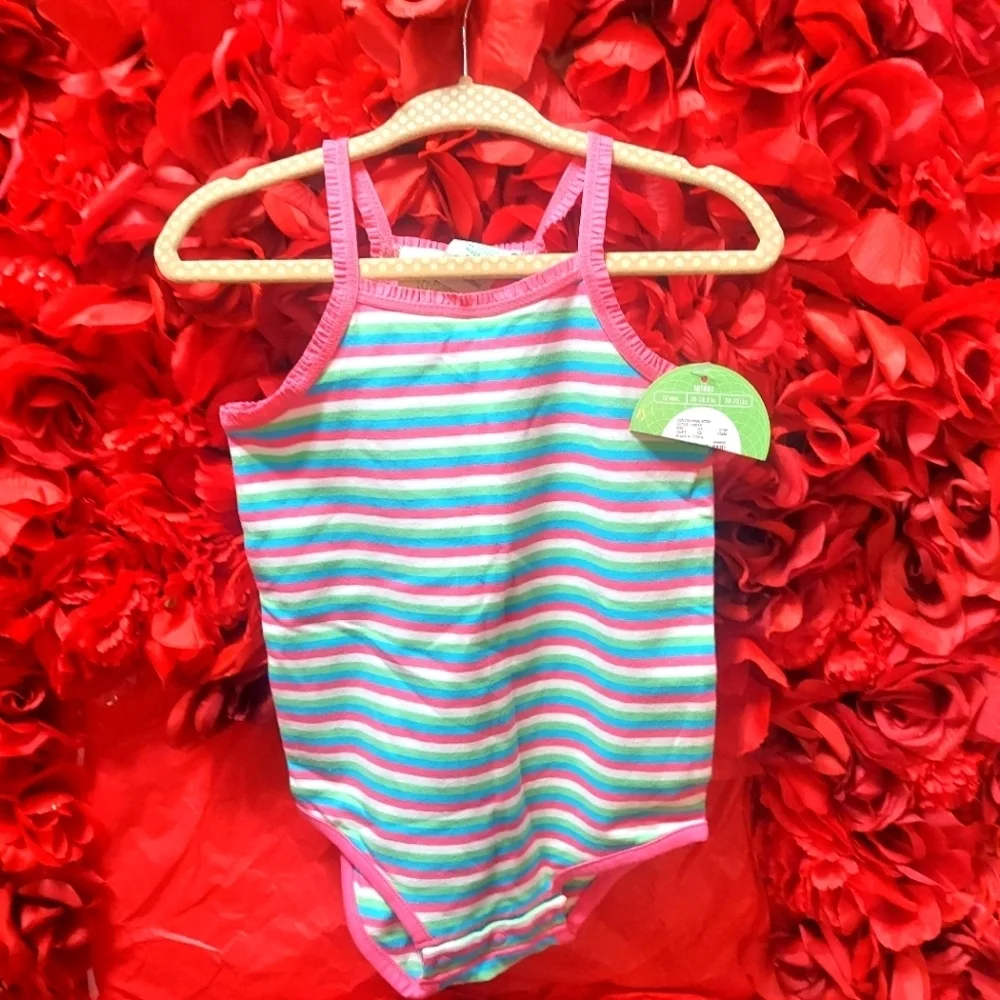 Circo NWT Girls Striped Onesie Size 12 Months